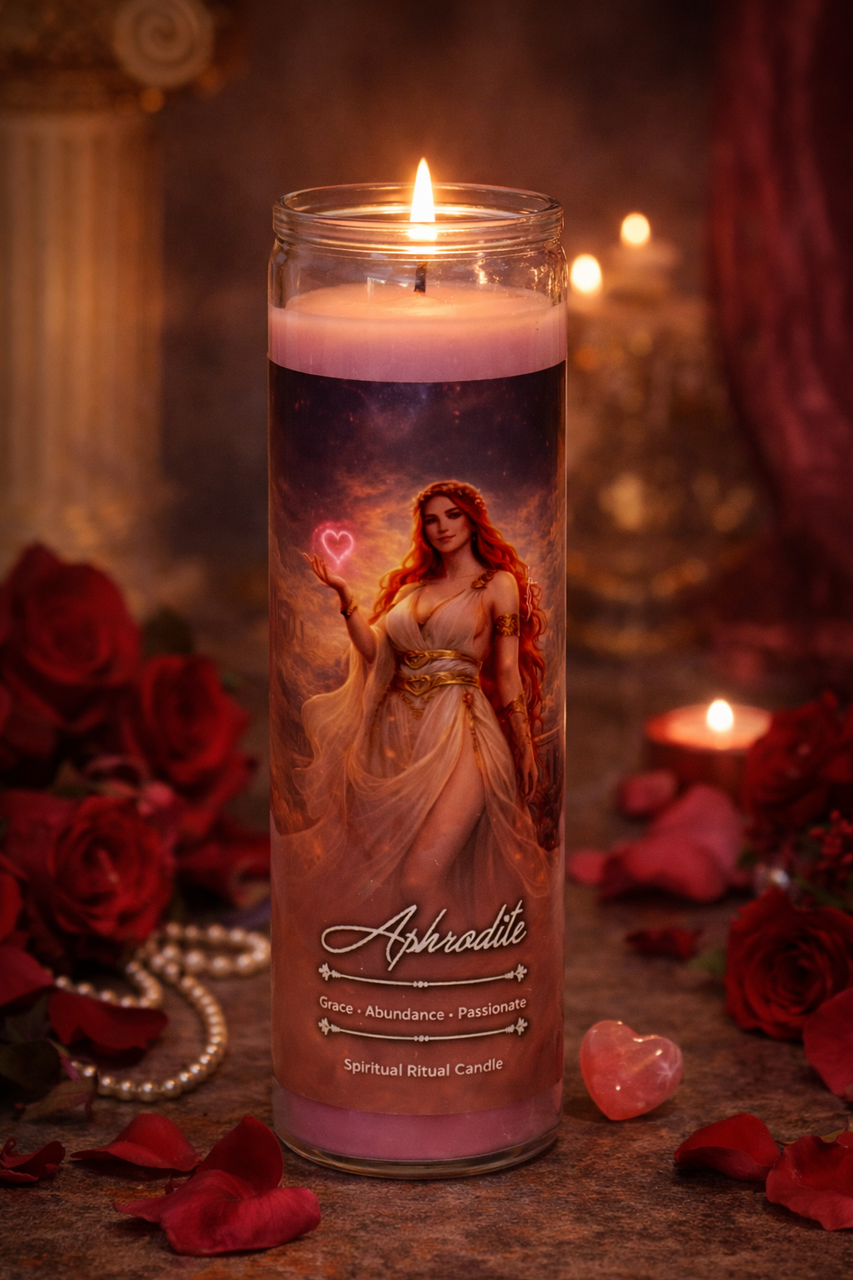 Aphrodite Ritual Jar Candle by Vrinda (8