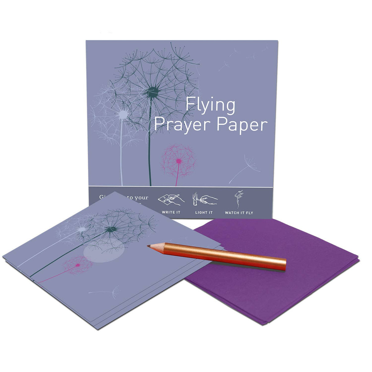Flying Wish Paper Dandelion Prayer Wish-Making Kit