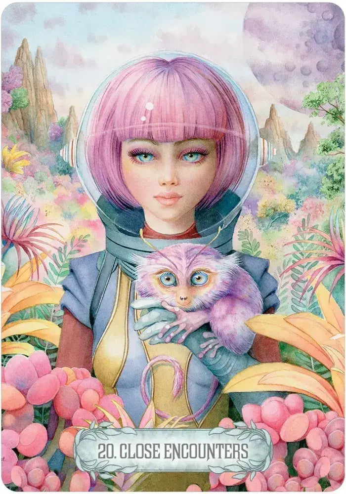 Enchanting Fantasy Oracle Deck by Scot Howden (49 Cards + Illustrated Guidebook)