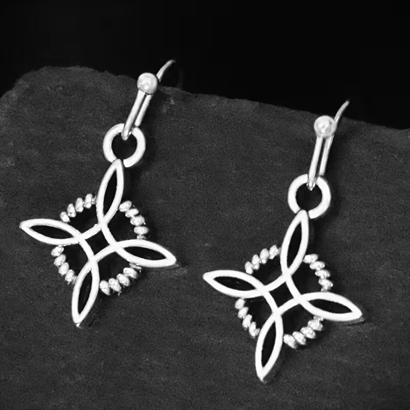 Pair Of Unique Celtic Knotwork Earrings – .55"
