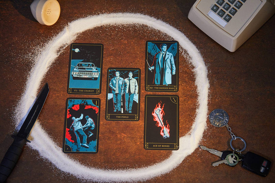 Supernatural Tarot Deck and Guidebook (78 Cards) – Original Art Featuring Sam, Dean, Castiel, and More