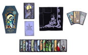Disney Tim Burton’s The Nightmare Before Christmas Tarot Deck and Guidebook (Official Disney Set) – 78 Cards, 128-Page Guidebook, Altar Cloth, Guided Notebook, and Pouch
