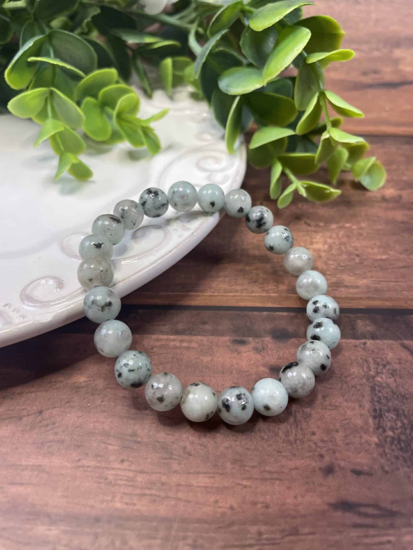 Kiwi Jasper Bracelet (8mm Beads)
