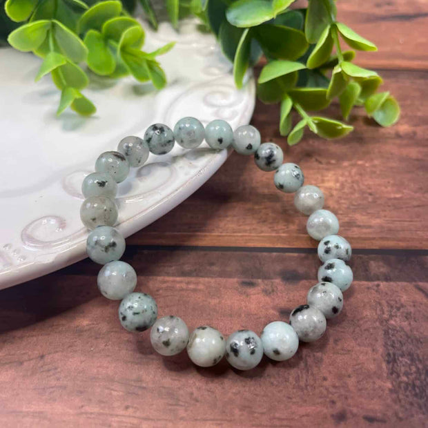 Kiwi Jasper Bracelet (8mm Beads)