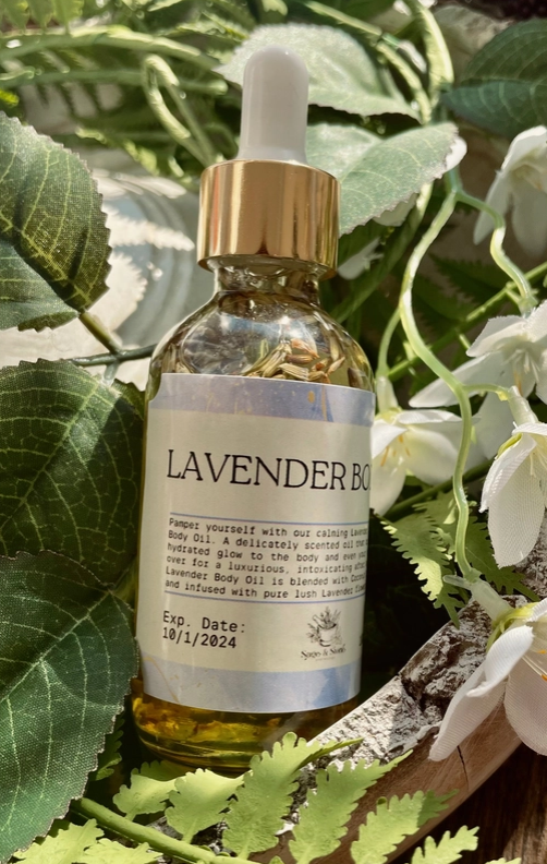 Lavender Body Oil in Almond Oil 2oz