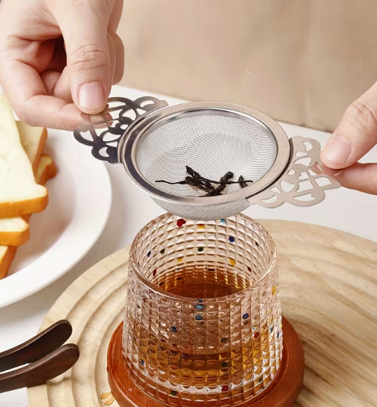 Premium Stainless Steel Tea Infuser with Dual Handles (2.95" x 5.1")