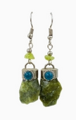 Raw Stone Dangle Earrings (Assorted Stones) – Stainless Steel