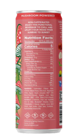 Melting Forest Watermelon Elderflower Mushroom Drink (12 fl oz) — Zero Sugar