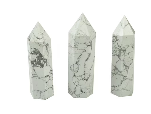 Howlite Point – Calming, Clarity &amp; Spiritual Connection 🤍✨