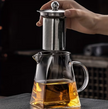 Glass Teapot With Stainless Steel Infuser and Lid 32oz