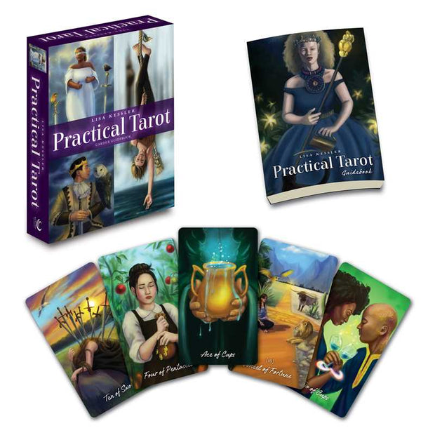 Practical Tarot (192 Pages, English) by Lisa Kessler – An Easy, Real-Life Guide to Reading Tarot