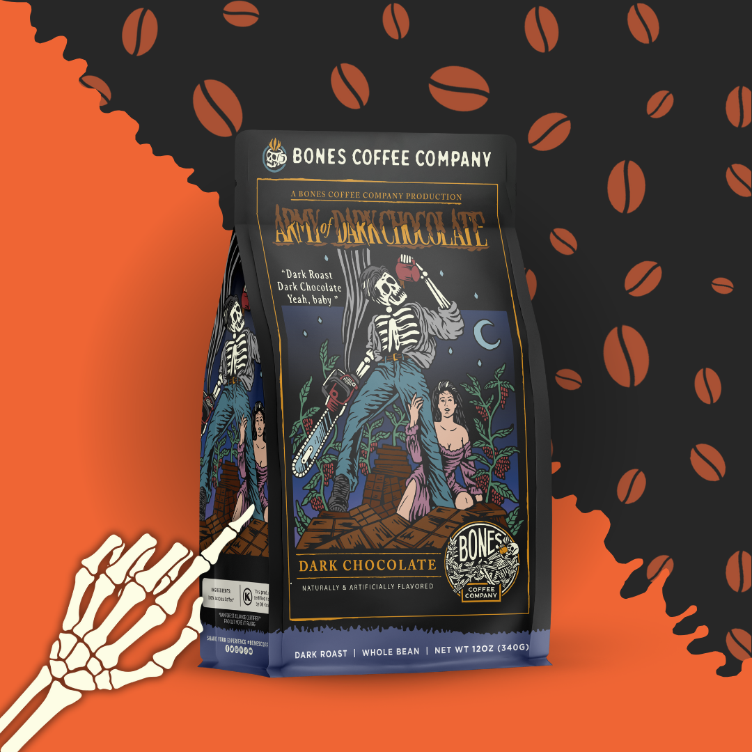 Army of Dark Chocolate Flavored Ground Coffee (12 oz) – Rich, Bold, and Indulgent