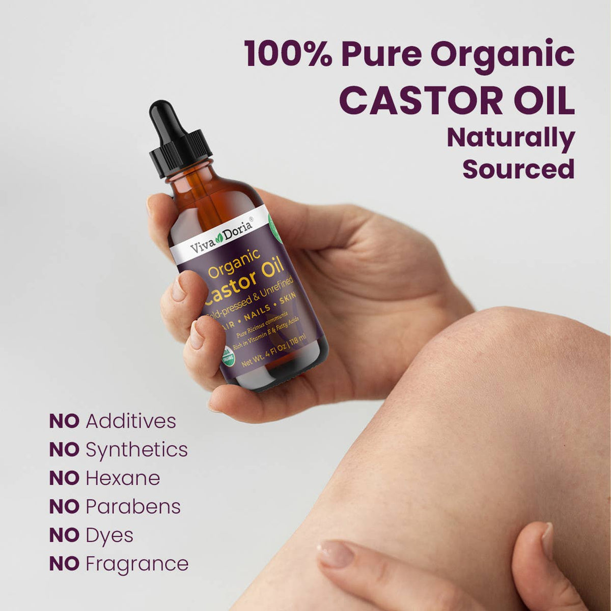 Castor Oil, USDA Certified Organic, 4 fl oz