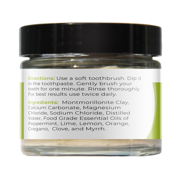 Natural Mineralizing Toothpaste Citrus-Mint 3 oz Glass jar