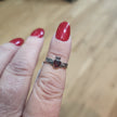 Adjustable Natural Stone Sterling Silver Rings - Jewelry