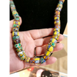 🌍✨ African Millefiori Trade Beads Necklace – 24’’ Vintage Estate Treasure! 🧿 - Jewelry