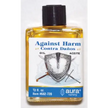 Small 4 dram bottle of Against Harm ritual oil, displayed on a white background. Perfect for protection, peace, and spiritual shielding.
