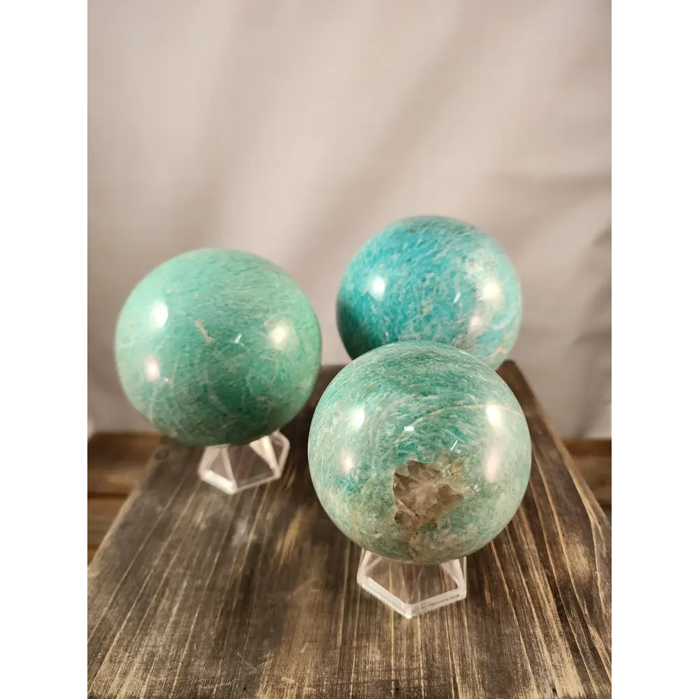 🌊 Amazonite Spheres - 2.5’’ to 3.5’’ ✨ - Spheres