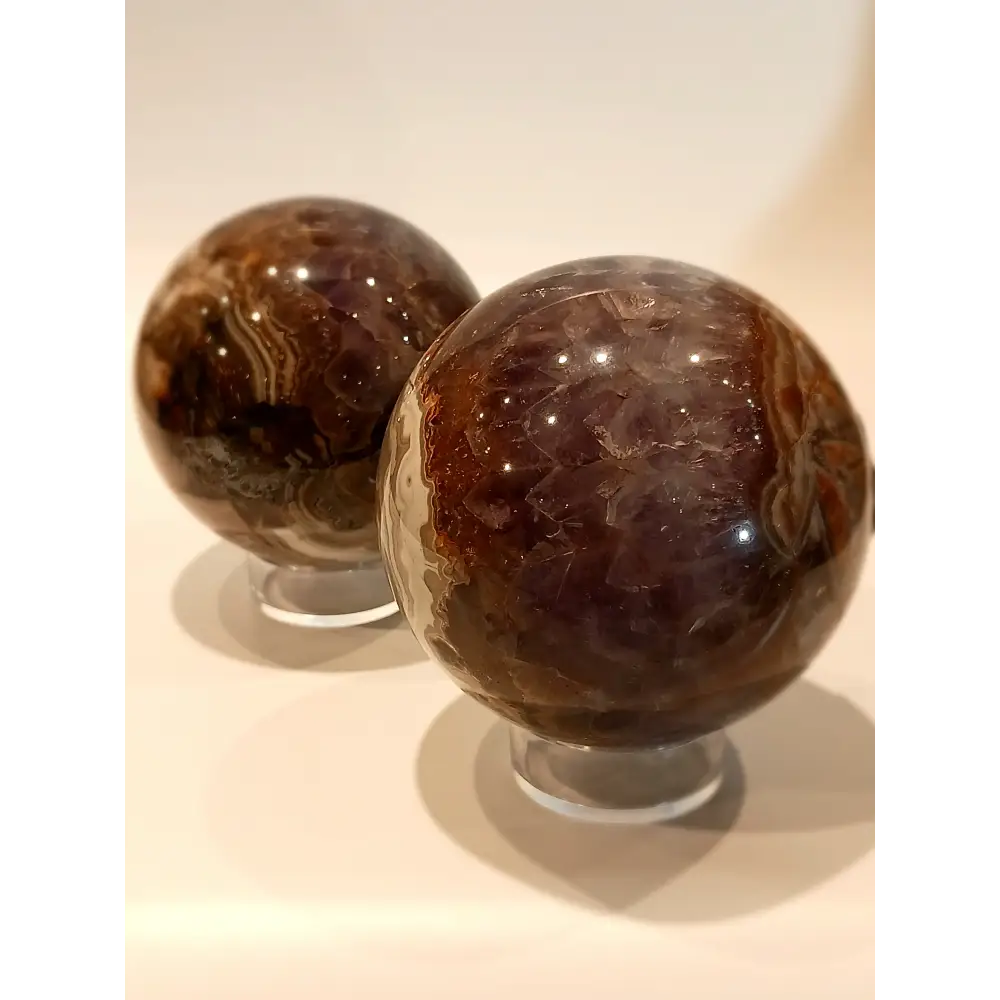 💜🌬️ Amethyst & Lace Agate Sphere (2.75’’) – Tranquility Balance & Spiritual Clarity! ✨ - Spheres