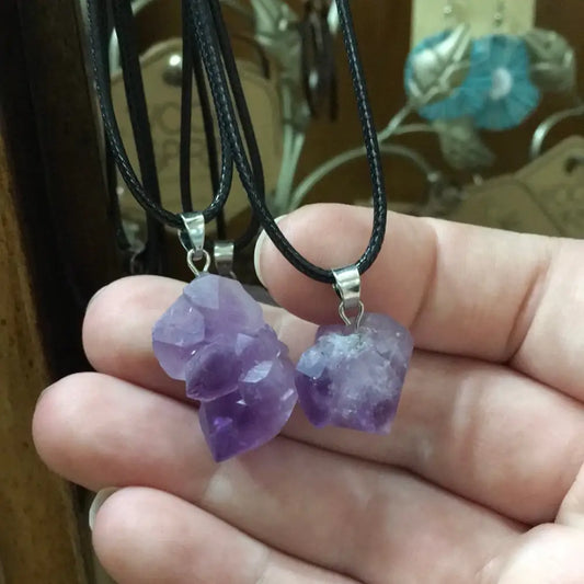 Amethyst Teeth Necklace - Jewelry