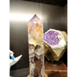 Stunning 13’’ Amethyst Tower with Custom Wooden Stand - 1 - Towers