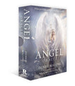 Angel Oracle deck by Debbie Malone, featuring beautifully illustrated angel cards and a guidebook, displayed on a white background.