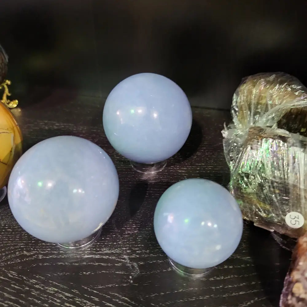 Angelite Spheres - Spheres