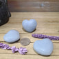 Angelite Stars Hearts and Moon Carvings - Heart - Carvings