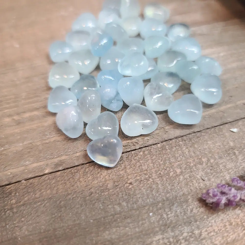 Aquamarine Hearts - Carvings