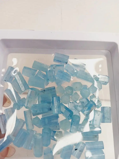 💙✨ Aquamarine Raw Specimen Shaft (.5’’+/) – Oceanic Calm Courage and Natural Beauty! 🌊