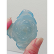 🌊🌹 Aquamarine Rose Carving – Tranquility Love and Courage ✨