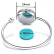 Aromatherapy Diffuser Bangle Bracelet with Removable Disks - Jewelry