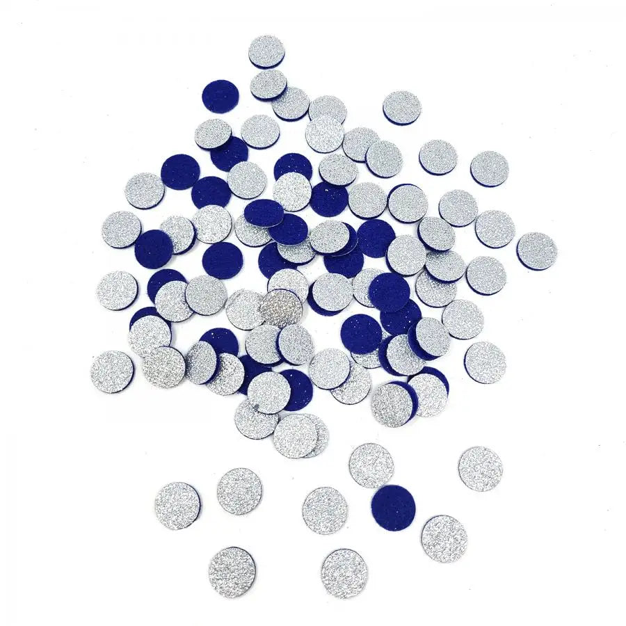 Aromatherapy Diffuser Pads for Essential Oil Jewelry - 17mm Silver Glitter Small Essential Oil Felt Pads - Jewelry