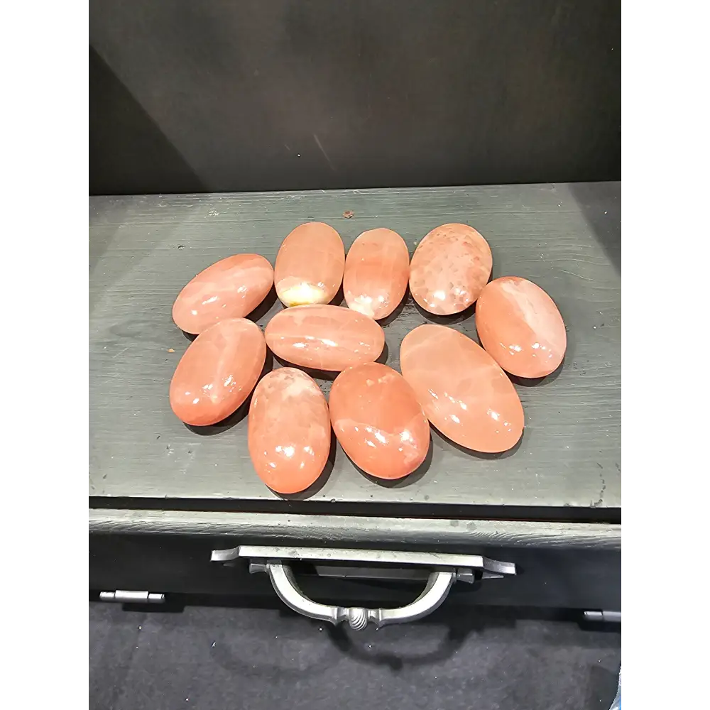 🌈✨ Assorted Calcite Palmstones – Soothing Energy & Colorful Comfort! 🤲 - Rose - PALM