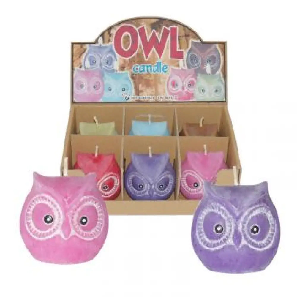 🦉✨ Assorted Color Owl Candles – Wisdom Whimsy and Magical Ambiance! 🕯️