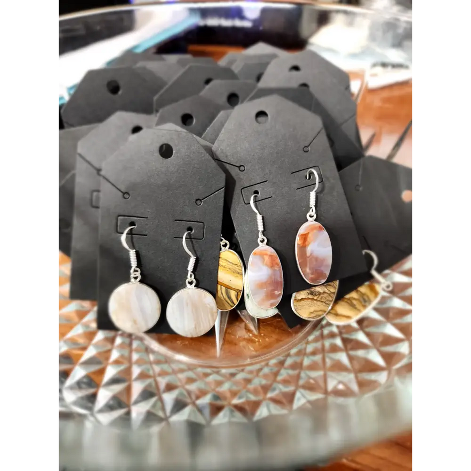 Assorted Flashy Gemstone Earrrings - Jewelry