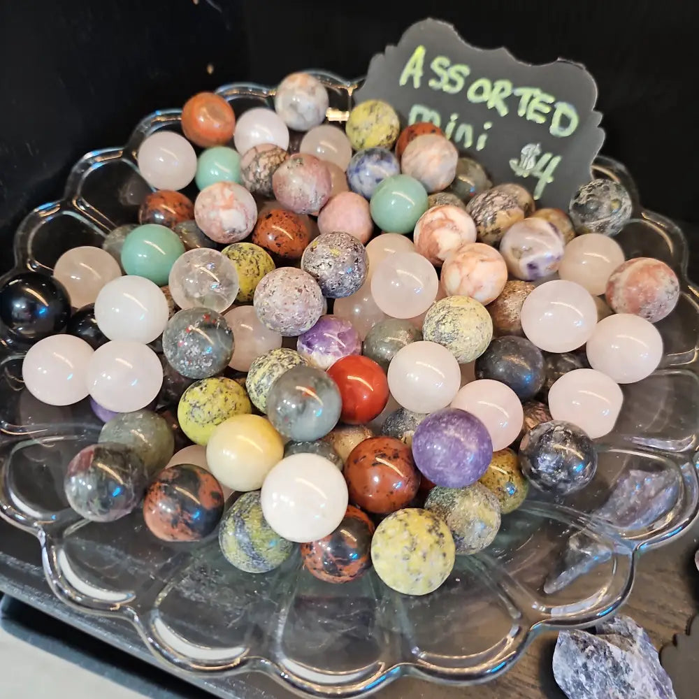 🌈🔮 Assorted Mini Crystal Spheres – Pocket-Sized Magic & Energy! 🔮🌈 - Spheres
