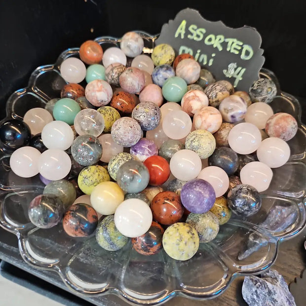 🌈🔮 Assorted Mini Crystal Spheres – Pocket-Sized Magic & Energy! 🔮🌈 - Spheres