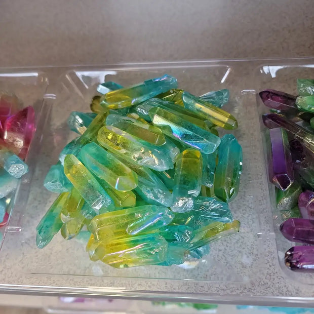 Aura Quartz Point - Yellow/Blue - Specimens