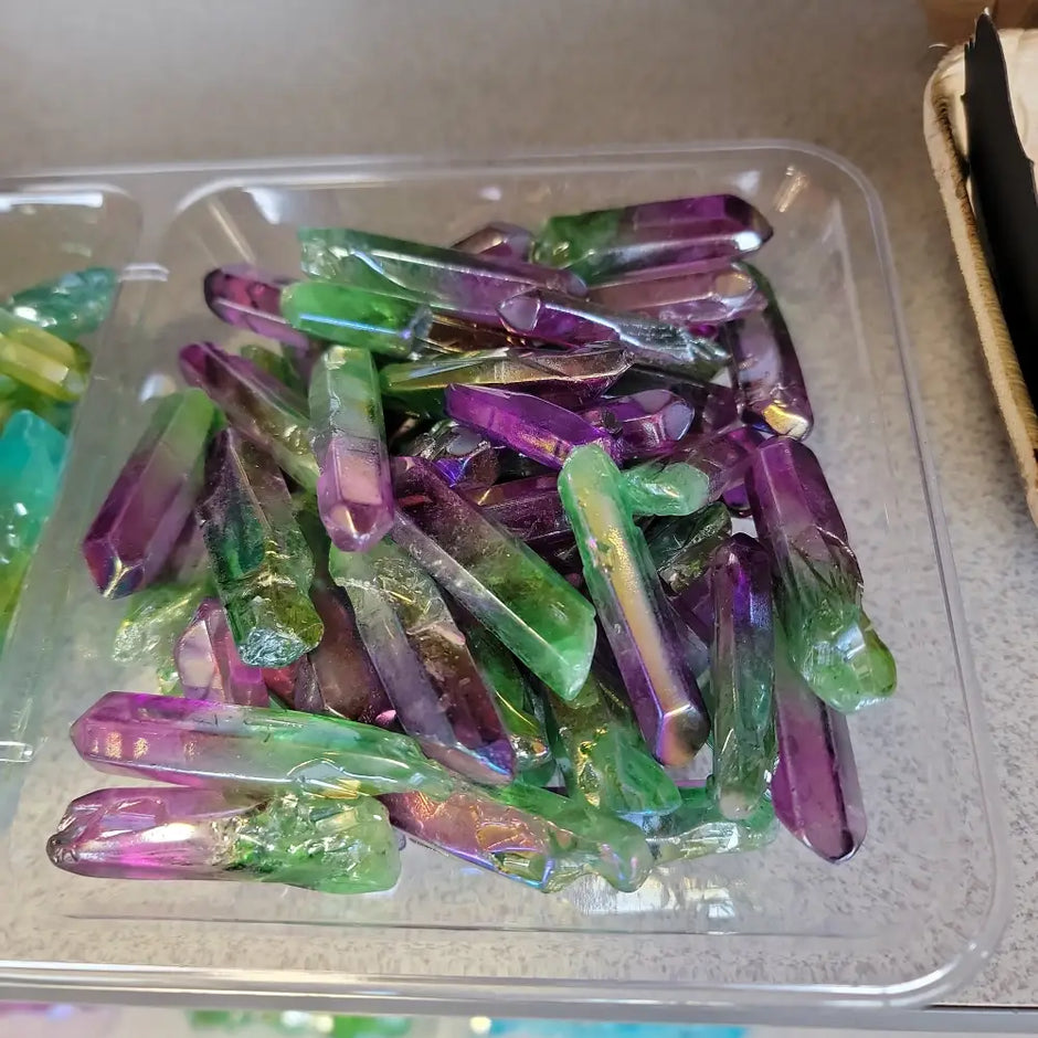 Aura Quartz Point - Purple/Green - Specimens