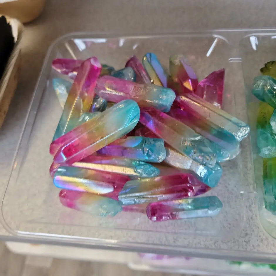 Aura Quartz Point - Rainbow - Specimens