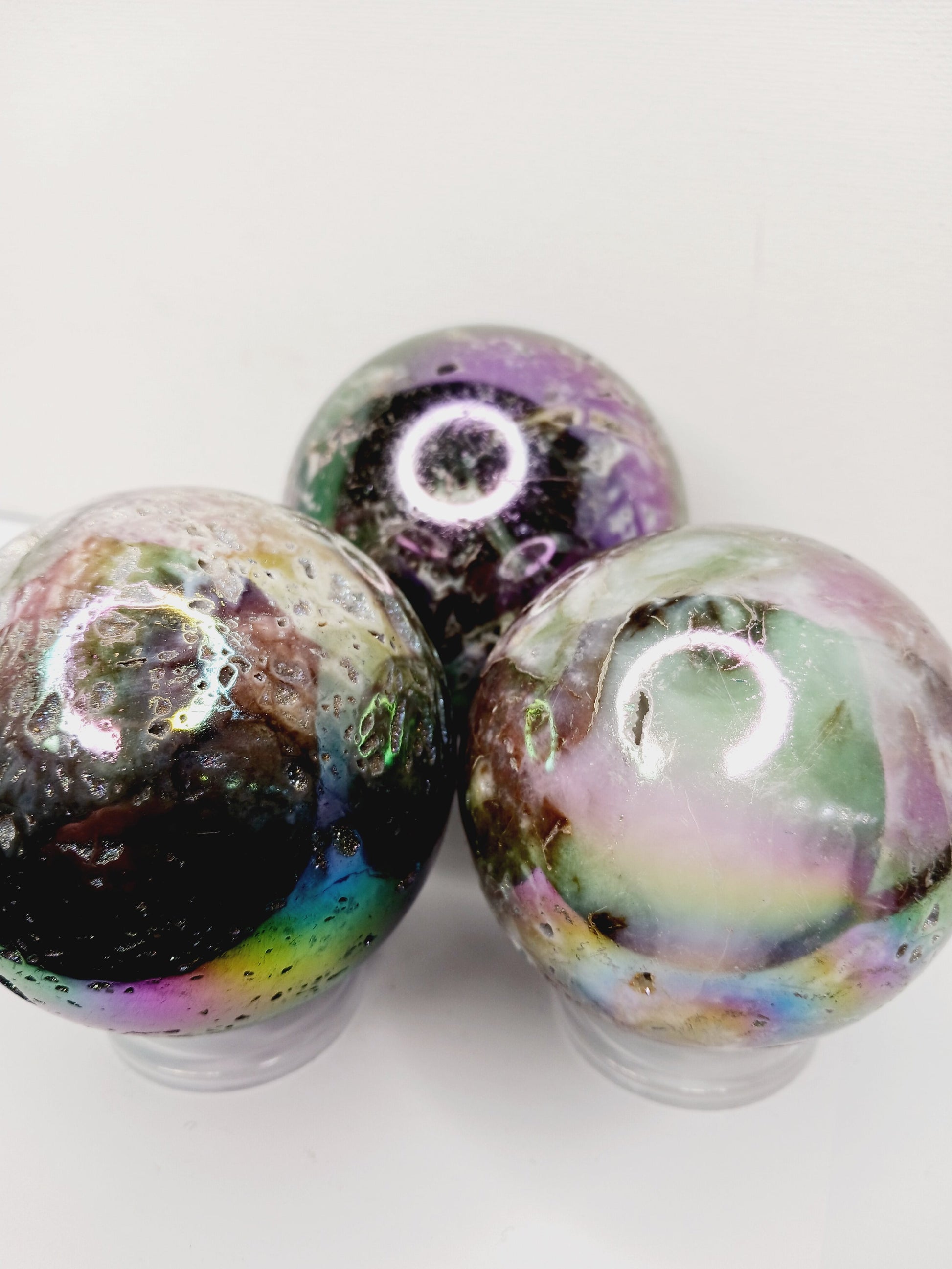 🌈✨ Aura Sphalerite Sphere (Approx. 3.25’’) – Transformation Empowerment and Radiant Energy! 🔮