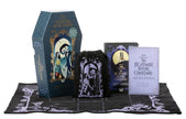 Disney Tim Burton’s The Nightmare Before Christmas Tarot Deck and Guidebook (Official Disney Set) – 78 Cards, 128-Page Guidebook, Altar Cloth, Guided Notebook, and Pouch