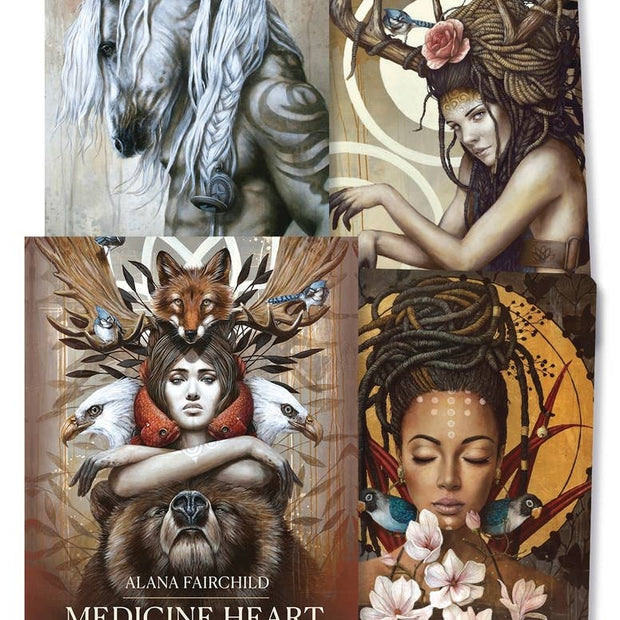 Shamanic Wisdom of the Divine Feminine (Medicine Heart Oracle #1) – 44-Card Oracle Deck + Booklet – by Alana Fairchild and Sophie Wilkins