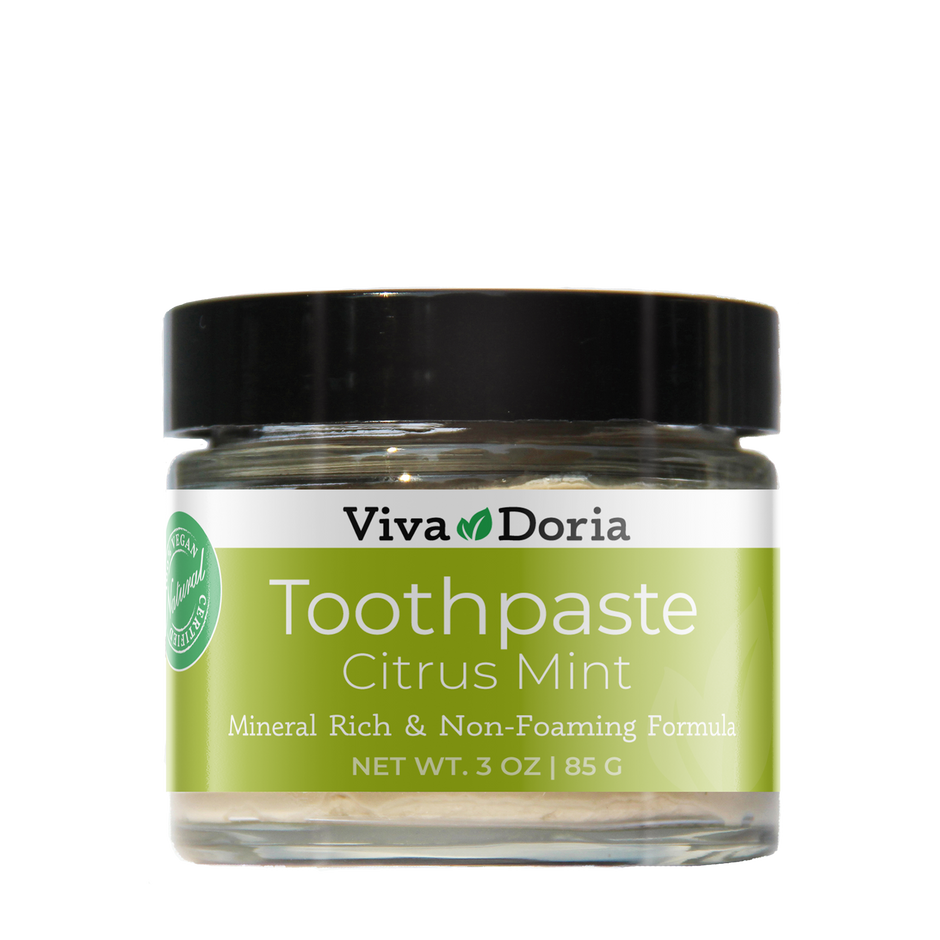 Natural Mineralizing Toothpaste Citrus-Mint 3 oz Glass jar