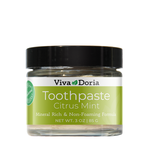 Natural Mineralizing Toothpaste Citrus-Mint 3 oz Glass jar