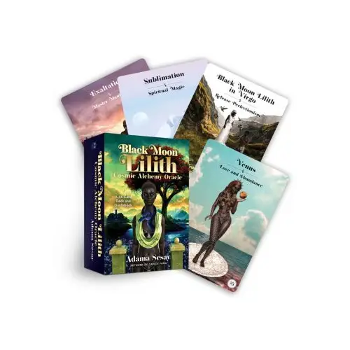 🌑✨ Black Moon Lilith Cosmic Alchemy Oracle – 44-Card Deck & Guidebook by Adama Sesay – Embrace Shadow Power and Divine
