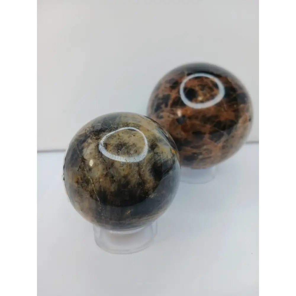 🌑✨ Black Moonstone Spheres – Intuition New Beginnings & Divine Feminine Energy! 🖤🔮 - Spheres