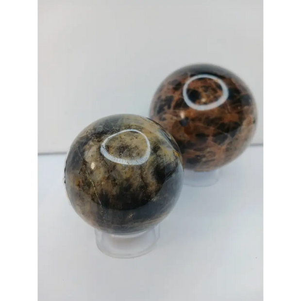 🌑✨ Black Moonstone Spheres – Intuition New Beginnings & Divine Feminine Energy! 🖤🔮 - Spheres