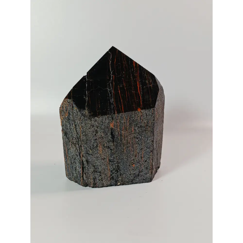 🖤🪨 Black Tourmaline with Hematite Tower – Double Protection and Deep Grounding ✨ - 9 - Specimens